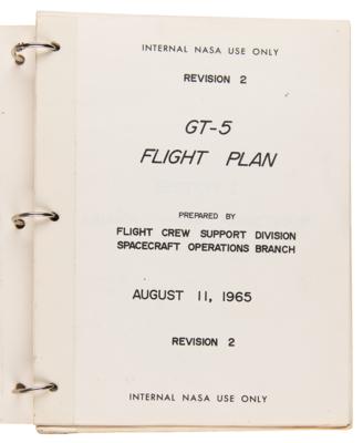 Lot #6032 Gemini 5 Flown Flight Plan with Extensive In-Flight Notations by Charles Conrad - Image 3