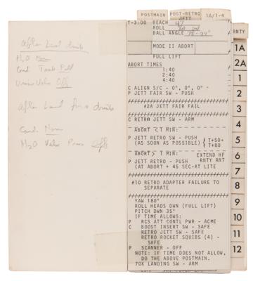 Lot #6033 Gemini 12 Flown Checklist Signed by James Lovell - Image 2