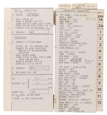 Lot #6033 Gemini 12 Flown Checklist Signed by James Lovell - Image 4