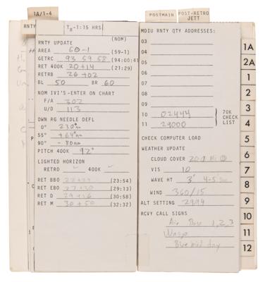 Lot #6033 Gemini 12 Flown Checklist Signed by James Lovell - Image 6