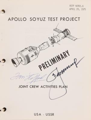 Lot #6389 Apollo NASA Manual Collection of (12) Signed Flight and Activity Plans with (20) Astronaut and Cosmonaut Signatures - Image 13