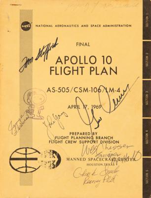 Lot #6389 Apollo NASA Manual Collection of (12) Signed Flight and Activity Plans with (20) Astronaut and Cosmonaut Signatures - Image 3