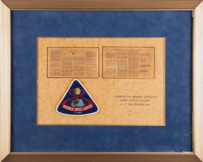 Lot #6085 Apollo 8 Patch and (2) United Nations Space Treaties [Attested as Flown] - Image 2