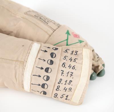 Lot #6513 Soyuz TM-23/Mir EO-21 Flown Orlan EVA Cosmonaut Space Suit Gloves - From the Personal Collection of Yuri Usachov - Image 4