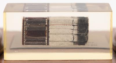 Lot #6041 Gemini 8 Flown Heatshield Display with Titan and Atlas Rocket Models - Image 3