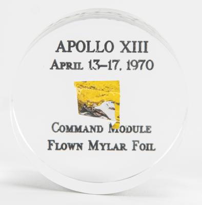 Lot #6258 Apollo 13 Command Module Flown Mylar Foil - Image 1