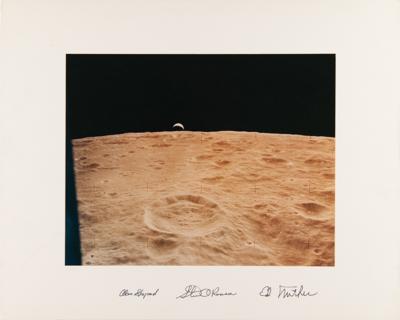 Lot #6298 Apollo 14 Signed Oversized 'Earthrise' NASA Photograph - Image 1