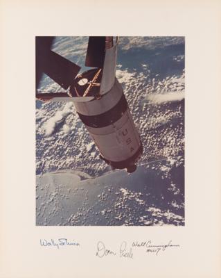 Lot #6077 Apollo 7 Signed Oversized NASA