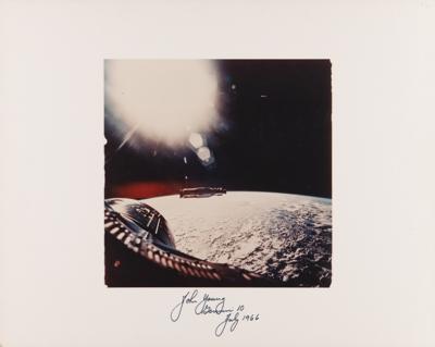 Lot #6063 John Young Signed Oversized NASA Photograph - Image 1