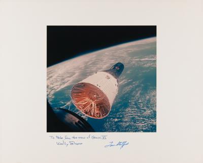 Lot #6053 Gemini 6 Signed Oversized NASA Photograph - Image 1