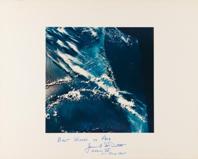 Lot #6060 Jim McDivitt Signed Oversized NASA Photograph - Image 1