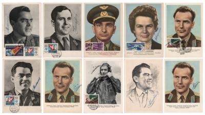 Lot #6504 Cosmonauts (11) Signed Philatelic Items