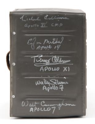 Lot #6400 Apollo Command Module LiOH Filter Assembly, Signed by 19 Apollo Astronauts - Image 3