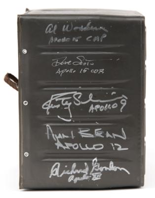 Lot #6400 Apollo Command Module LiOH Filter Assembly, Signed by 19 Apollo Astronauts - Image 5