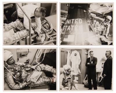 Lot #6015 John Glenn (12) Original Vintage MA-6 Photographs - Image 3