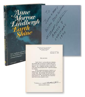 Lot #6087 Bill Anders Signed Book and Typed Letter