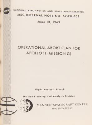 Lot #6412 Apollo 11 Abort, Trajectory, and Alternative Flight Plan Manual - Used in Mission Control by Gene Kranz - Image 9