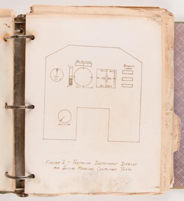 Lot #6005 Mercury Program Training Binder with (200+) Pages of Study Guides and Handwritten Notes (1959) - From the Personal Collection of Deke Slayton - Image 5