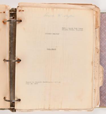 Lot #6005 Mercury Program Training Binder with (200+) Pages of Study Guides and Handwritten Notes (1959) - From the Personal Collection of Deke Slayton - Image 6