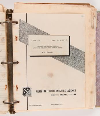 Lot #6005 Mercury Program Training Binder with (200+) Pages of Study Guides and Handwritten Notes (1959) - From the Personal Collection of Deke Slayton - Image 9