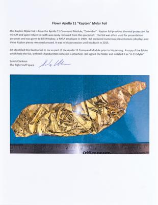 Lot #6127 Apollo 11 Kapton Foil [Attested to as Flown by Sandy Clarkson] - Image 3