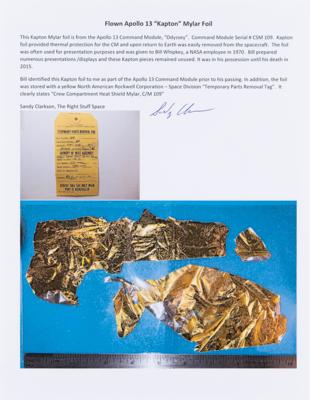 Lot #6246 Apollo 13 Kapton Foil [Attested to as Flown by Sandy Clarkson] - Image 2