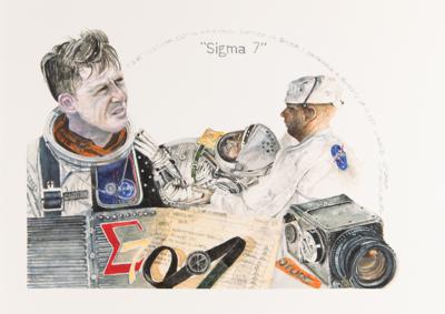 Lot #6501 Sigma 7: Signed Limited Edition Lithograph by Ron Woods - Image 1