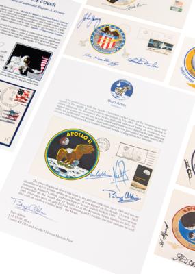 Lot #6370 Apollo 11-17 Signed Insurance Cover Set - Image 1