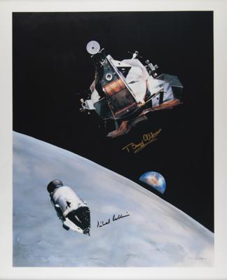 Lot #6128 Buzz Aldrin and Michael Collins Signed Lithograph - 'The Eagle's Last Flight' (Ltd. Ed. #42/1969) - Image 1