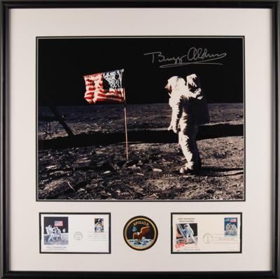 Lot #6141 Buzz Aldrin Oversized Signed Photograph - Image 1