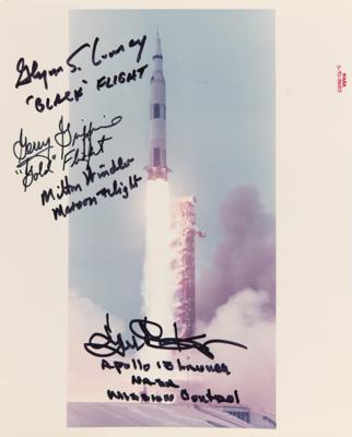 Lot #6256 Apollo 13 Mission Control Signed Photograph - Image 1