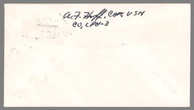 Lot #6334 Apollo 15 Crew-Signed Recovery Cover - Image 2