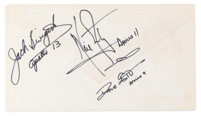 Lot #6133 Neil Armstrong, Jack Swigert, and Dave Scott Signed Apollo 14 Launch Day Cover - Image 1