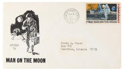 Lot #6133 Neil Armstrong, Jack Swigert, and Dave Scott Signed Apollo 14 Launch Day Cover - Image 2