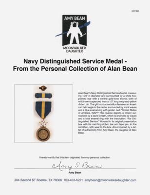 Lot #6225 Navy Distinguished Service Medal - From the Personal Collection of Alan Bean - Image 4