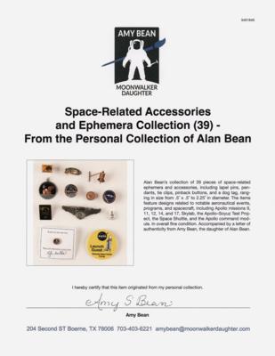 Lot #6237 Space-Related Accessories and Ephemera Collection (39) - From the Personal Collection of Alan Bean - Image 3