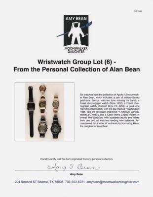 Lot #6242 Wristwatch Group Lot (6) - From the Personal Collection of Alan Bean - Image 2