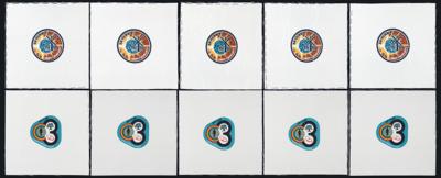 Lot #6423 Skylab 2 and 4 Beta Cloth Patches (10) -