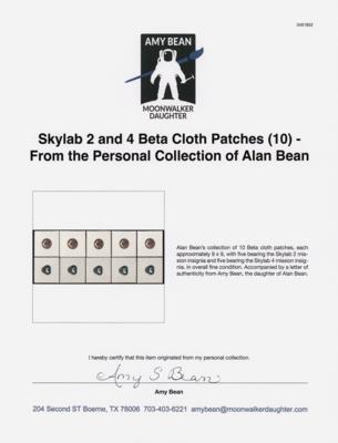 Lot #6423 Skylab 2 and 4 Beta Cloth Patches (10) - From the Personal Collection of Alan Bean - Image 2