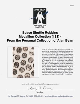 Lot #6443 Space Shuttle Robbins Medallion Collection (133) - From the Personal Collection of Alan Bean - Image 17