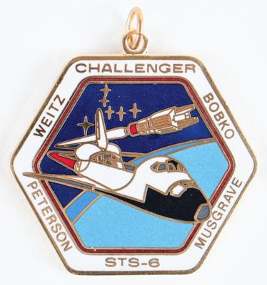 Lot #6456 STS-6 Pendant - From the Personal Collection of Alan Bean - Image 1