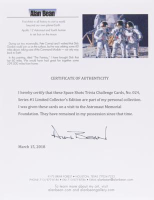 Lot #6203 Alan Bean Signed SpaceShots Limited Collectors Edition Card Set (Series #1) - From the Personal Collection of Alan Bean - Image 4