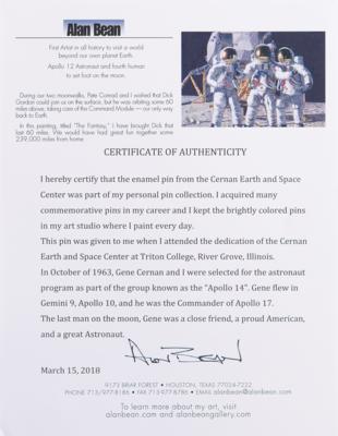 Lot #6369 Cernan Earth and Space Center Medallion - From the Personal Collection of Alan Bean - Image 2