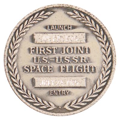 Lot #6429 Apollo-Soyuz Robbins Medallion - From the Personal Collection of Alan Bean - Image 2