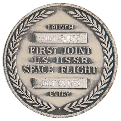 Lot #6428 Apollo-Soyuz Flown Robbins Medallion - From the Personal Collection of Alan Bean - Image 2