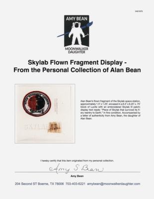 Lot #6426 Skylab Flown Fragment Display - From the Personal Collection of Alan Bean - Image 5