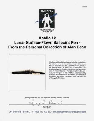 Lot #6176 Apollo 12 Lunar Surface-Flown Ballpoint Pen - From the Personal Collection of Alan Bean - Image 5