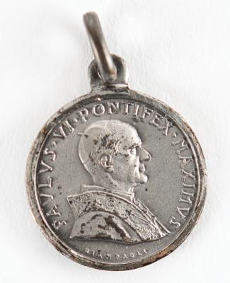 Lot #6171 Apollo 12 Flown Pope Paul VI Charm - From the Personal Collection of Alan Bean - Image 1