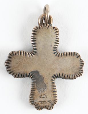 Lot #6179 Apollo 12 Lunar Surface-Flown Flower Cross Pendant - From the Personal Collection of Alan Bean - Image 2