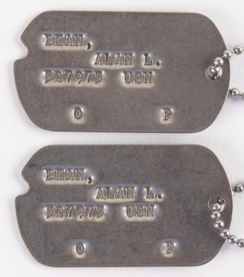 Lot #6240 United States Navy Dog Tags (2) - From the Personal Collection of Alan Bean - Image 1